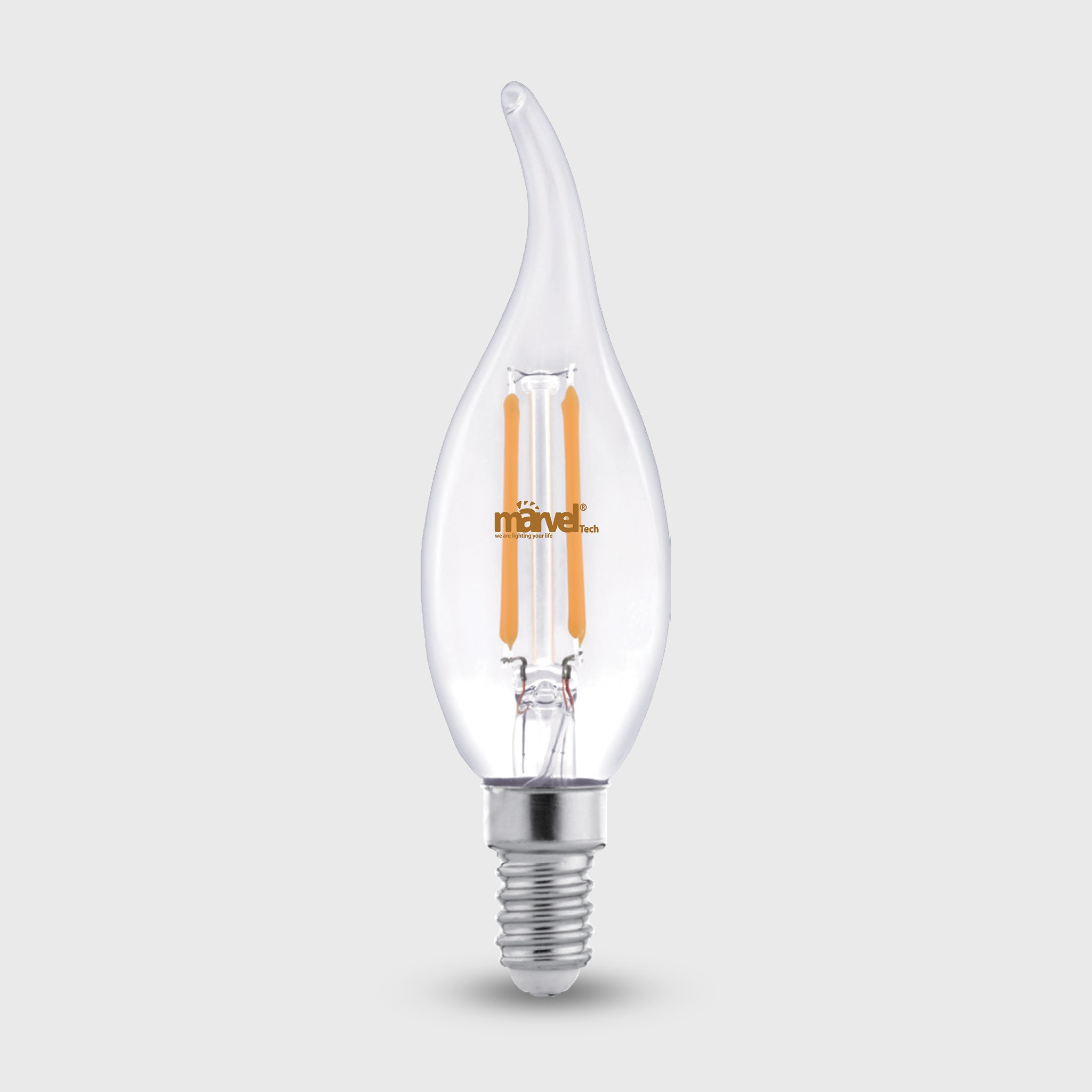 MS-22301 Filament Candle Light Clear 4W WH