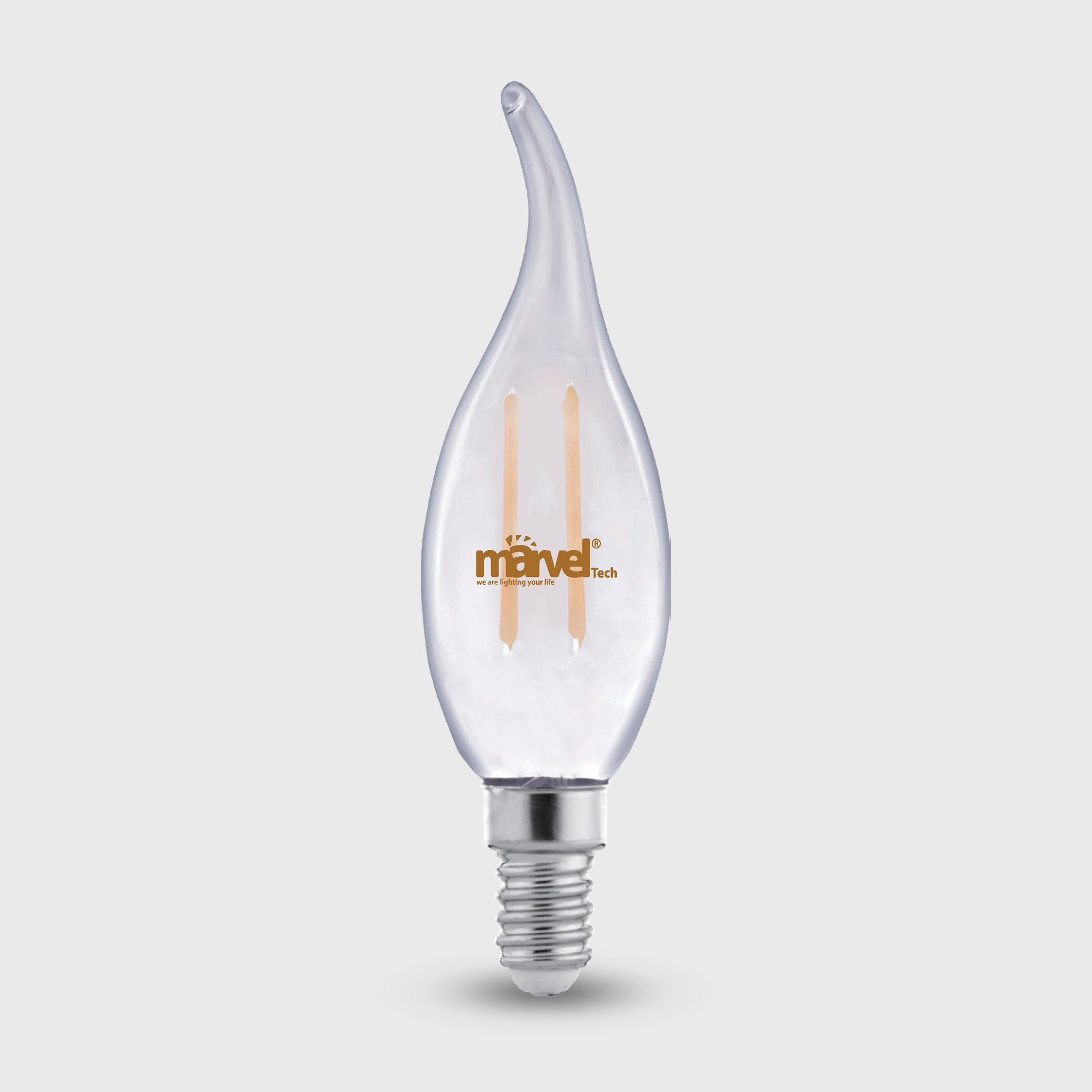 MS-22305 Filament Candle Light Frosted 4W WH