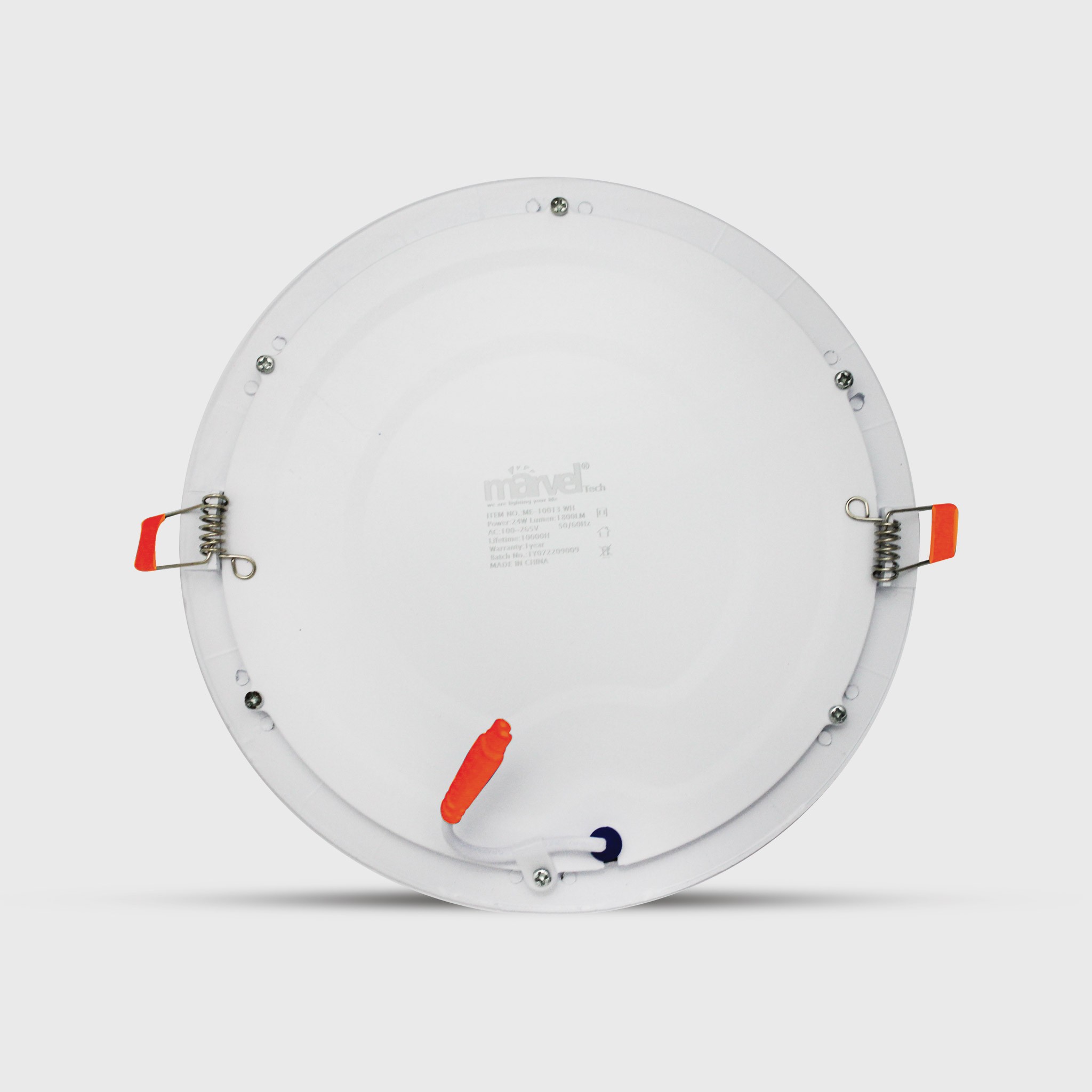 ME-10903 Slim Panel Light-Round 12V 12W WH [White Frame]